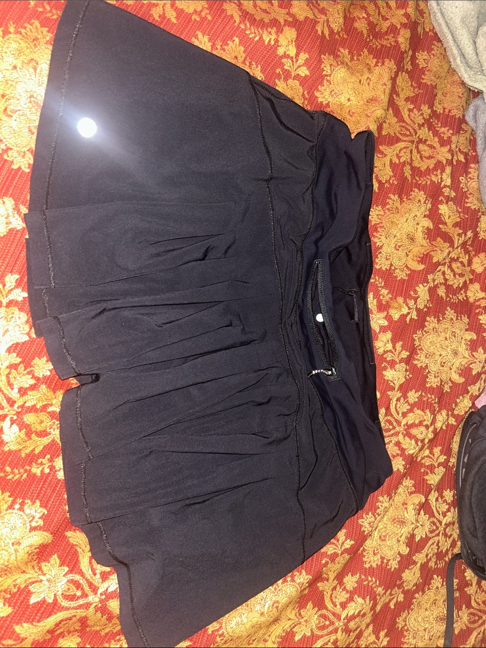Black Pleated Tennis Skort